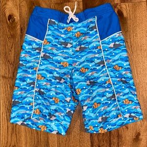Little boys Disney Nemo swim trunks. 4-5